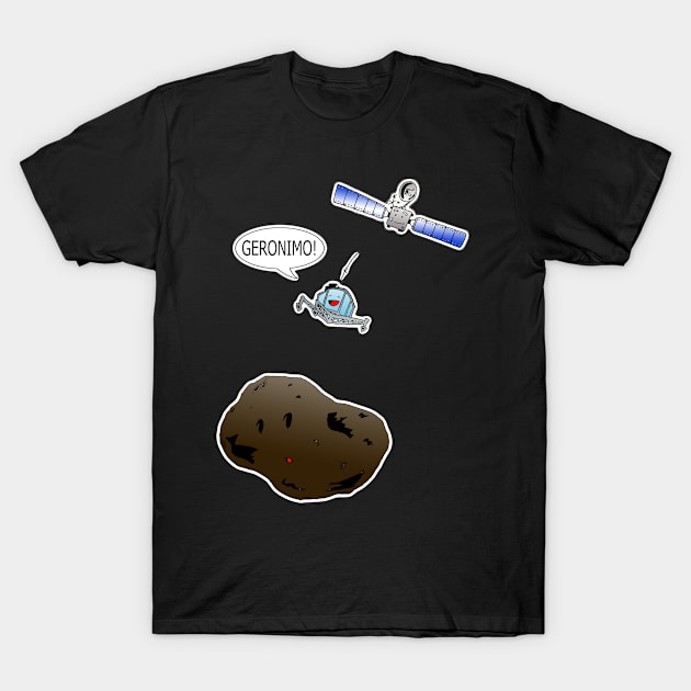 Rosetta Satellite: Geronimo! T-Shirt by rob_white_2000